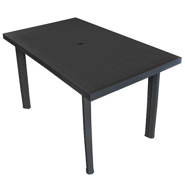 vidaXL aialaud, antratsiit, 126 x 76 x 72 cm plast