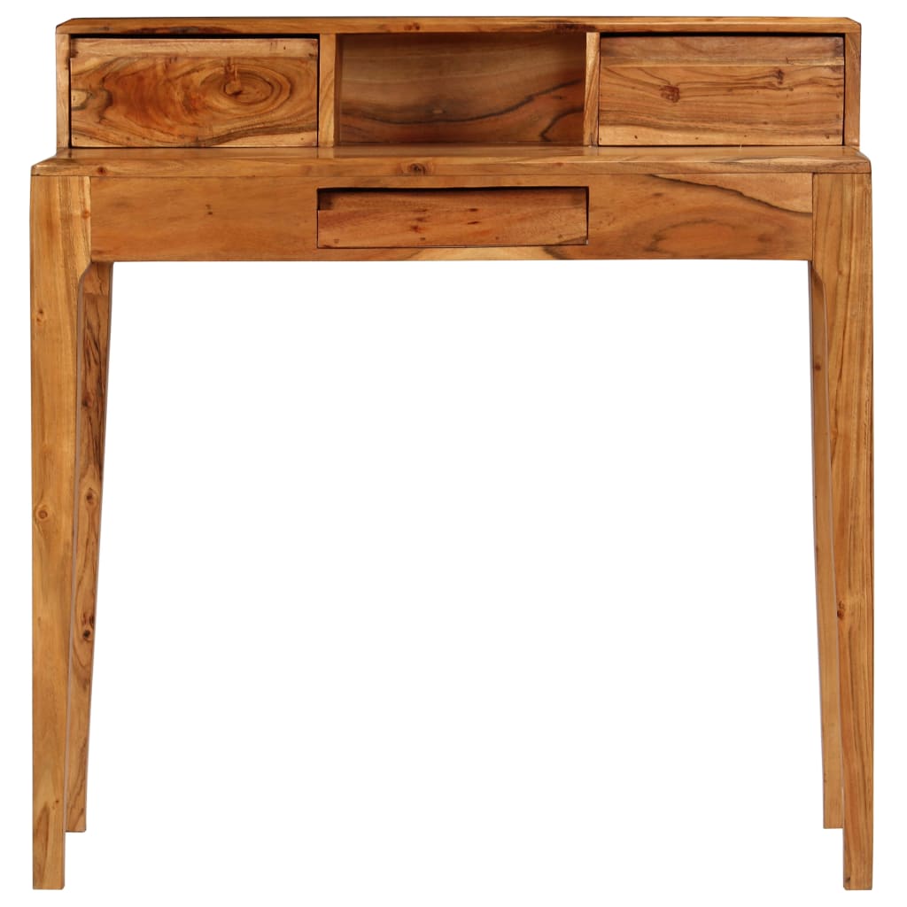 vidaXL - Schrijftafel - met - lades - 88x50x90 - cm - massief - hout