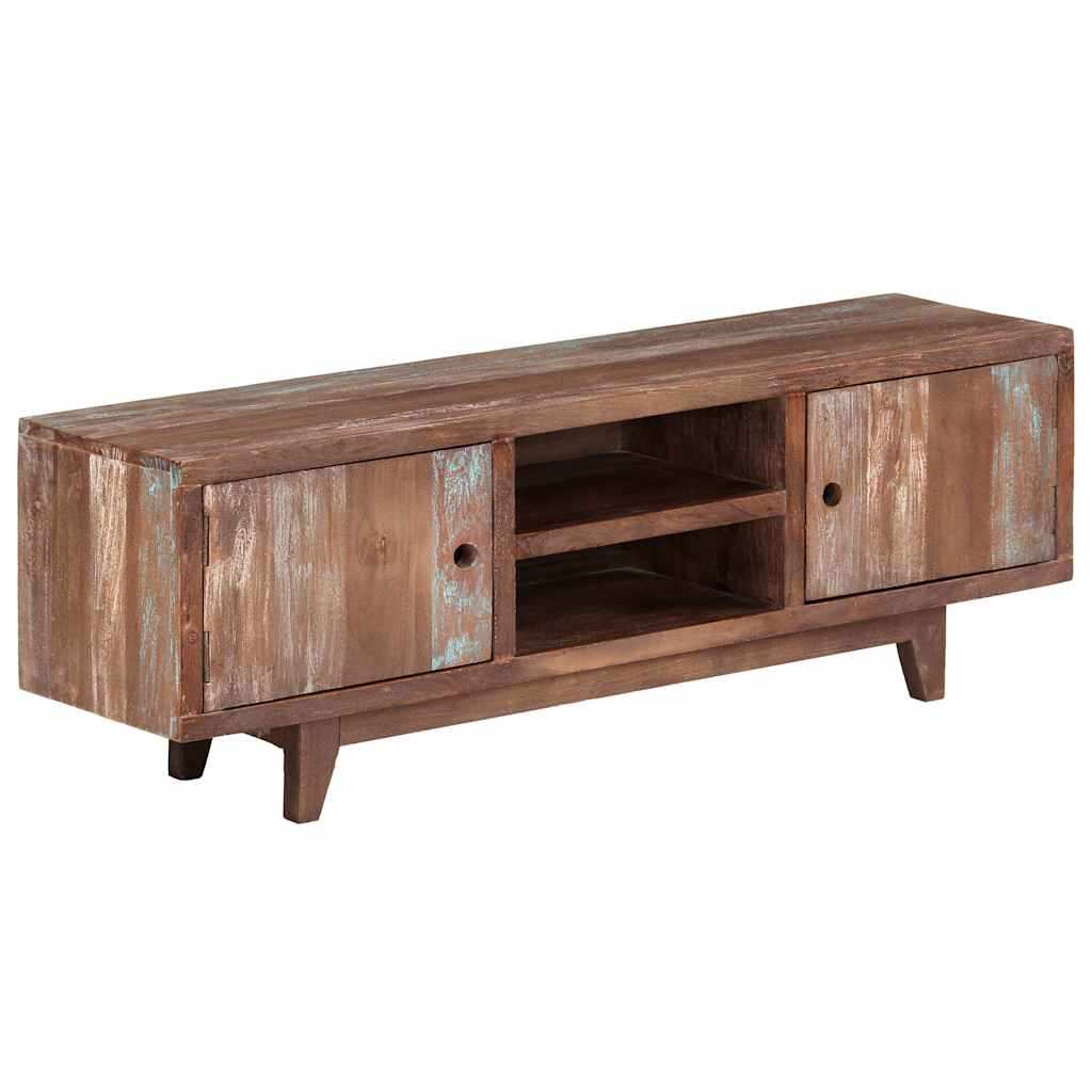 Tv-meubel vintage stijl 118x30x40 cm massief acaciahout image 10