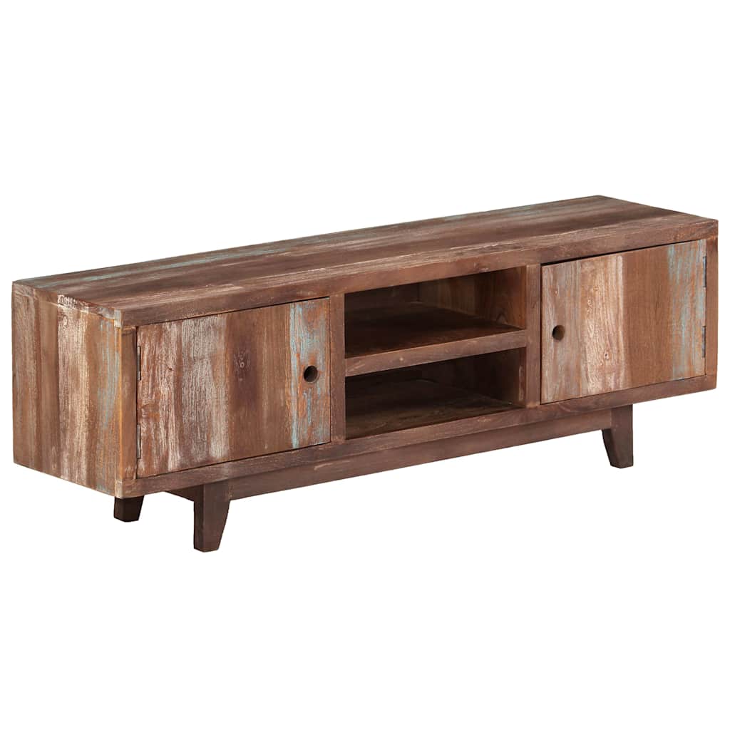 Tv-meubel vintage stijl 118x30x40 cm massief acaciahout image 11
