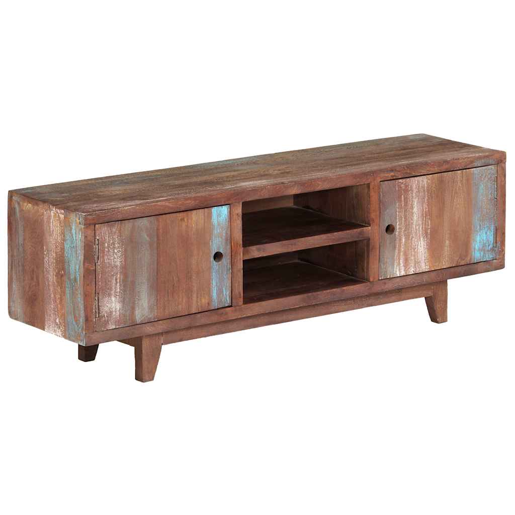 Tv-meubel vintage stijl 118x30x40 cm massief acaciahout image 3