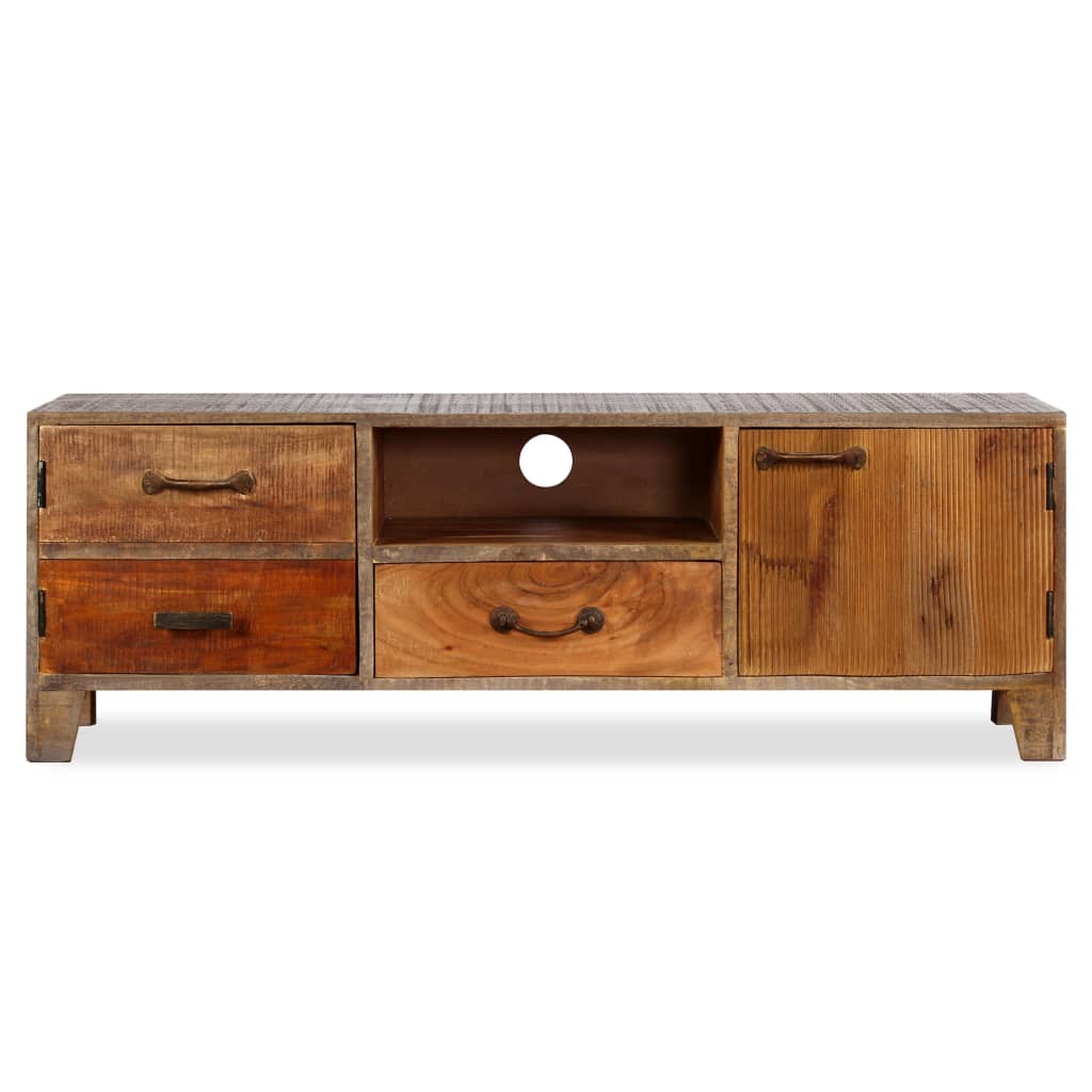 

vidaXL Tv-meubel vintage 118x30x40 cm massief hout
