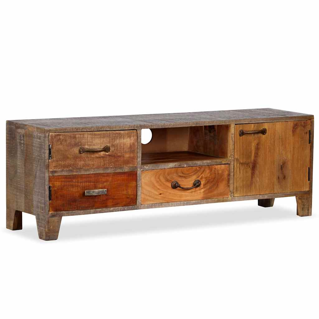 Tv-meubel vintage 118x30x40 cm massief hout image 8