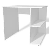 vidaXL Biely PC stôl z drevotriesky, 82x60x76 cm