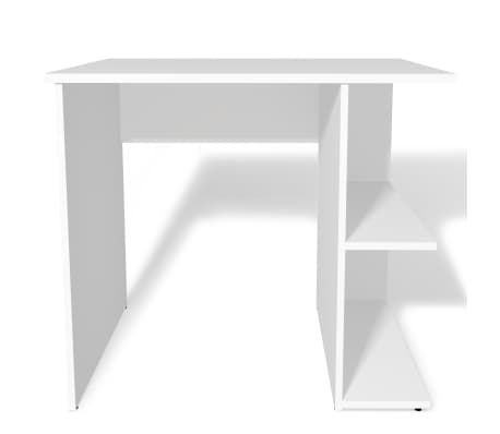 vidaXL Tietokonepöytä lastulevy 82x60x76 cm Valkoinen