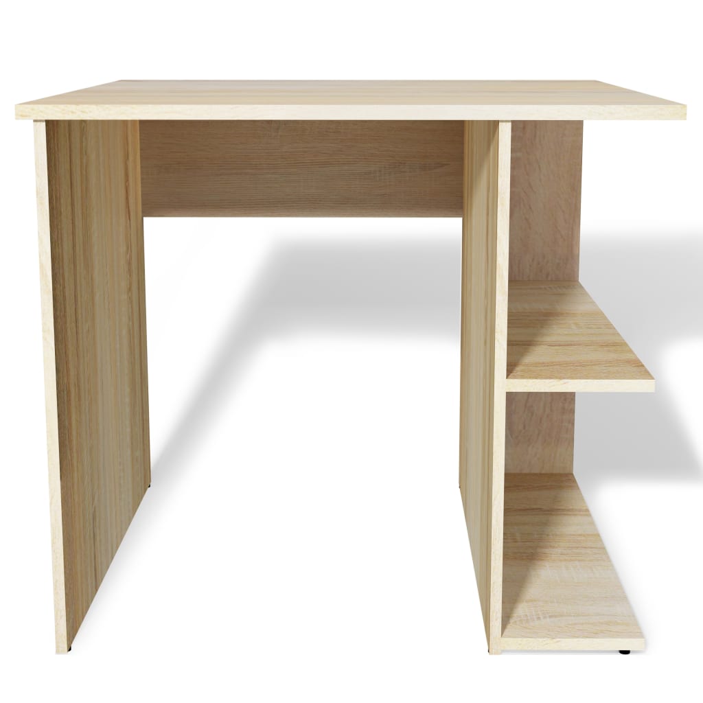 vidaXL PC stôl z drevotriesky, 82x60x76 cm, farba dubu