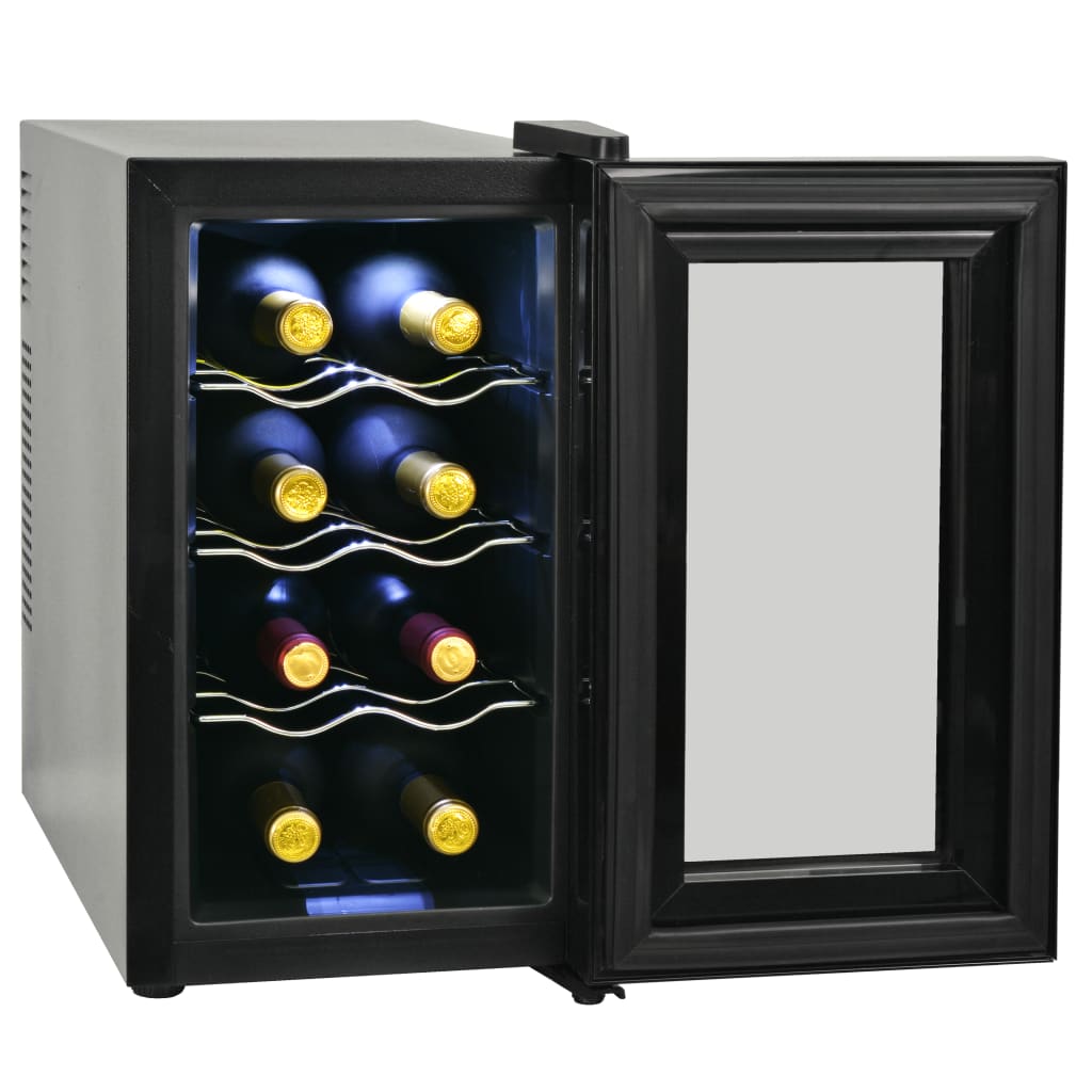 vidaXL Охладител за вино, 25 л, 8 бутилки, LCD дисплей