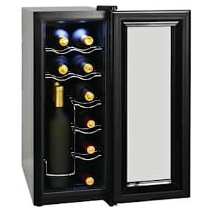 vidaXL Cantinetta per Vini Frigo Bar 35 L 12 Bottiglie Display a LCD
