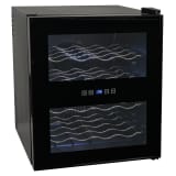 vidaXL Wijnkoeler voor 16 flessen met LCD-scherm 48 L