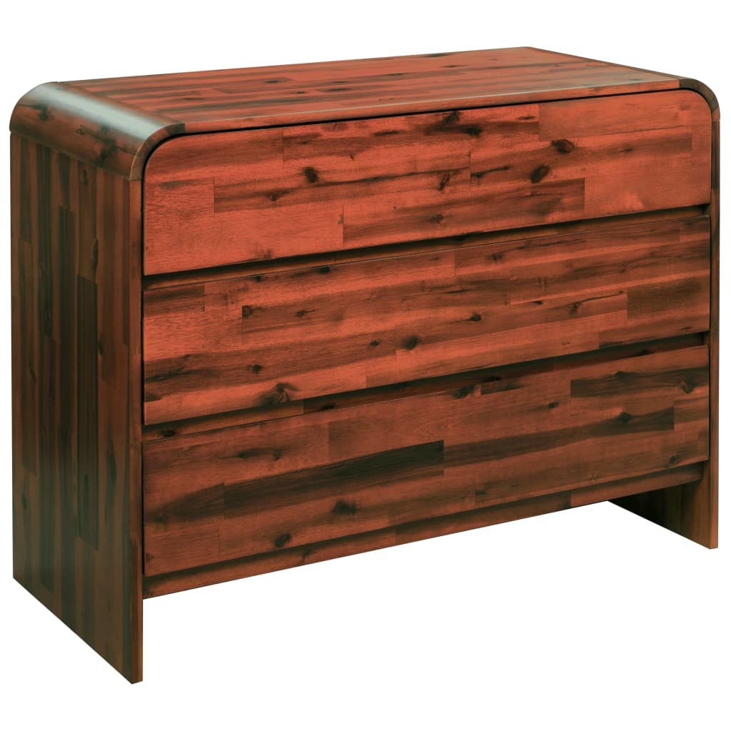 vidaXL Cufăr cu sertare, lemn masiv de acacia, 90 x 37 x 75 cm vidaxl.ro