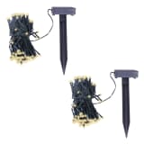 vidaXL Guirlande lumineuse solaire LED 2 pcs Blanc chaud