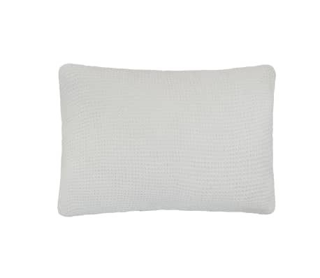 vidaXL 2 poduszki, bawełna o grubym splocie, 60x40 cm, złamana biel