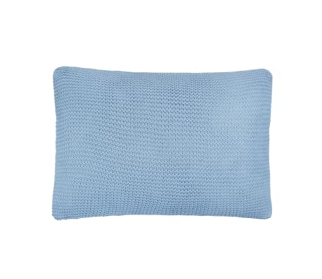 vidaXL Cushions 2 pcs Heavy Knit Cotton 60x40 cm Light Blue