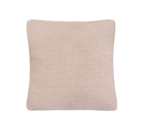 vidaXL 2 poduszki, bawełna o grubym splocie, 45x45 cm, różowe