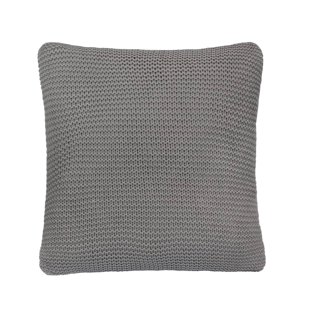 vidaXL Polštáře 2 ks hrubě pletená bavlna 45 x 45 cm tmavě šedé