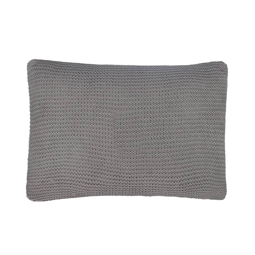 vidaXL Polštáře 2 ks hrubě pletená bavlna 60 x 40 cm tmavě šedé