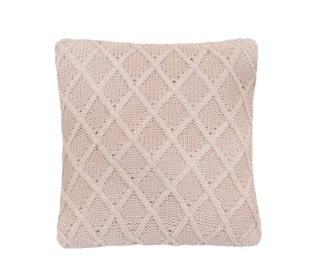 vidaXL 2 poduszki, bawełna o grubym splocie, 45x45 cm, różowe