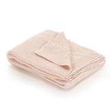 vidaXL Couverture tricotée Coton 130 x 171 cm Rose
