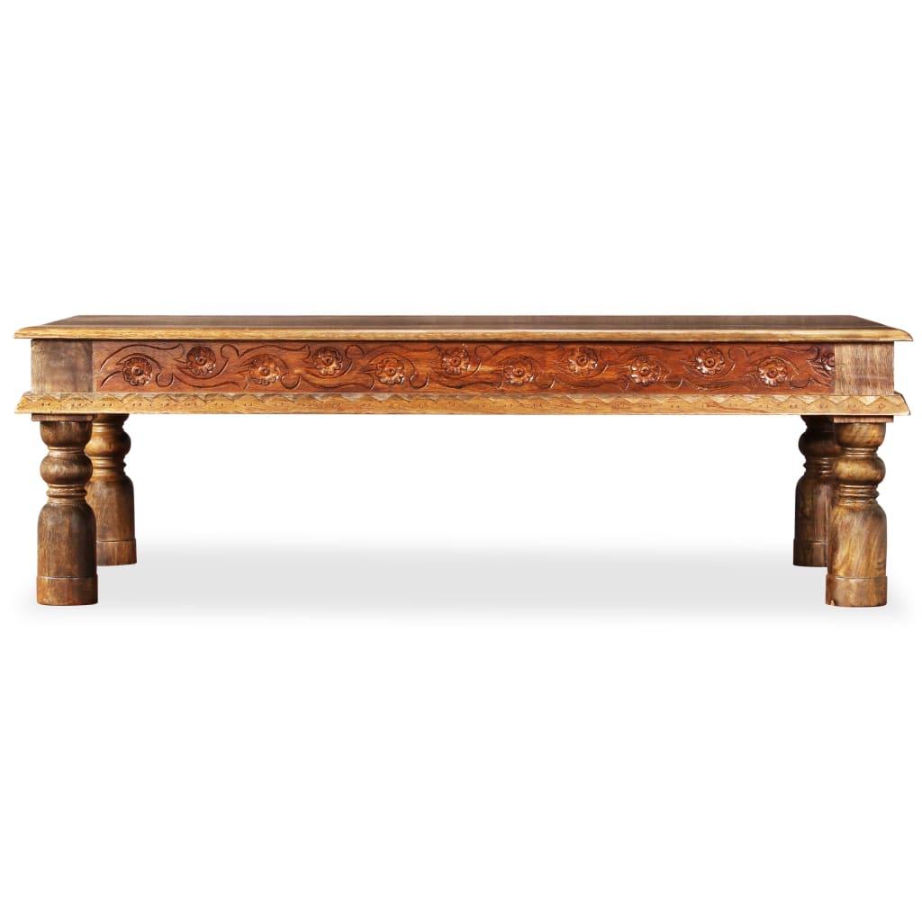 vidaXL Salontafel 110x60x38 cm massief mangohout en acaciahout