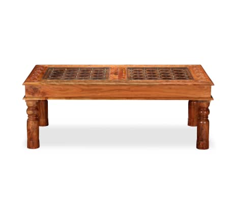 vidaXL Konferenční stolek z masivního akáciového dřeva 110x60x40 cm