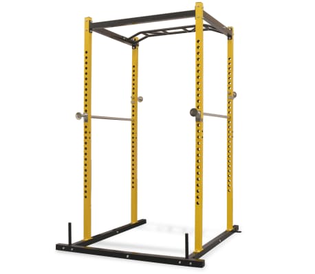 vidaXL Fitness Power Rack 140x145x214 cm Yellow and Black