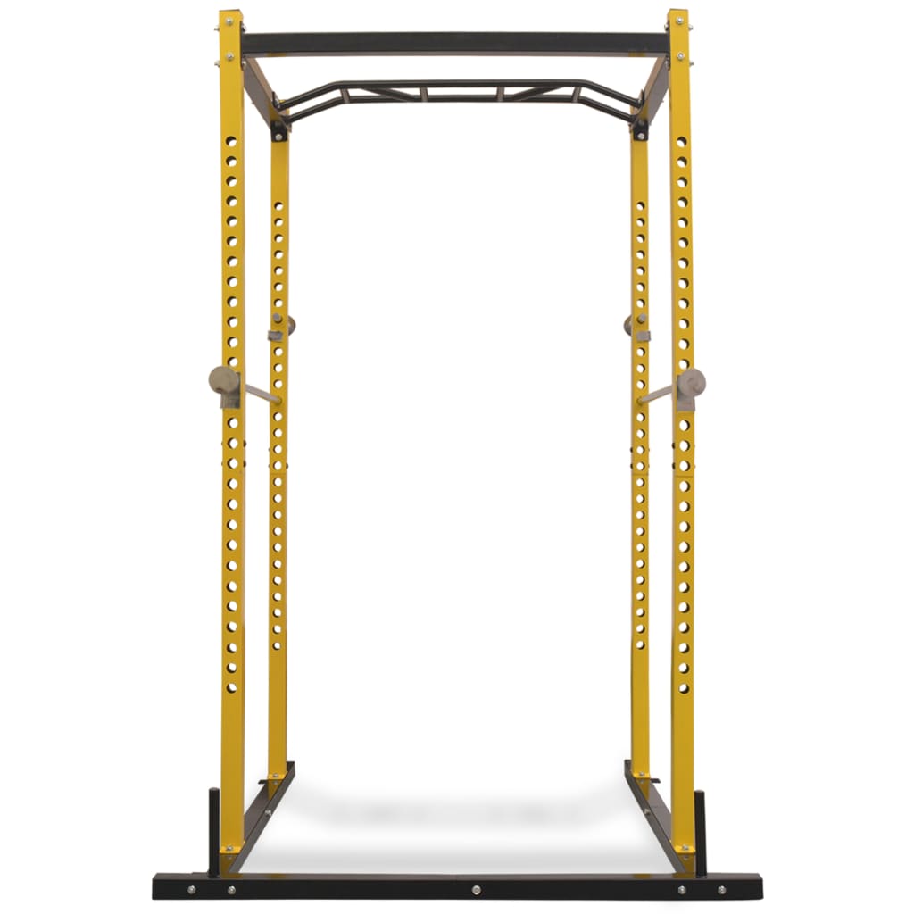 

vidaXL Fitnessapparaat 140x145x214 cm geel en zwart