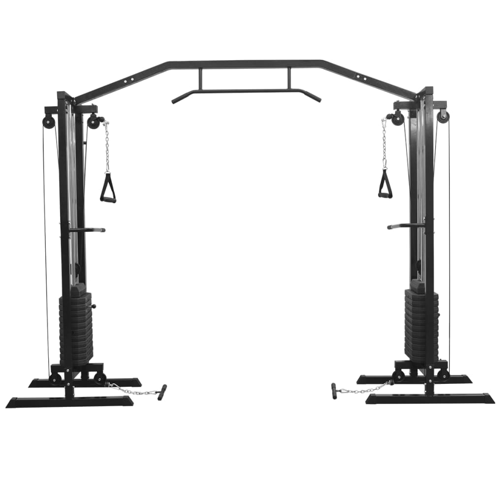 

vidaXL Fitnessapparaat Cable Crossover 315 cm zwart