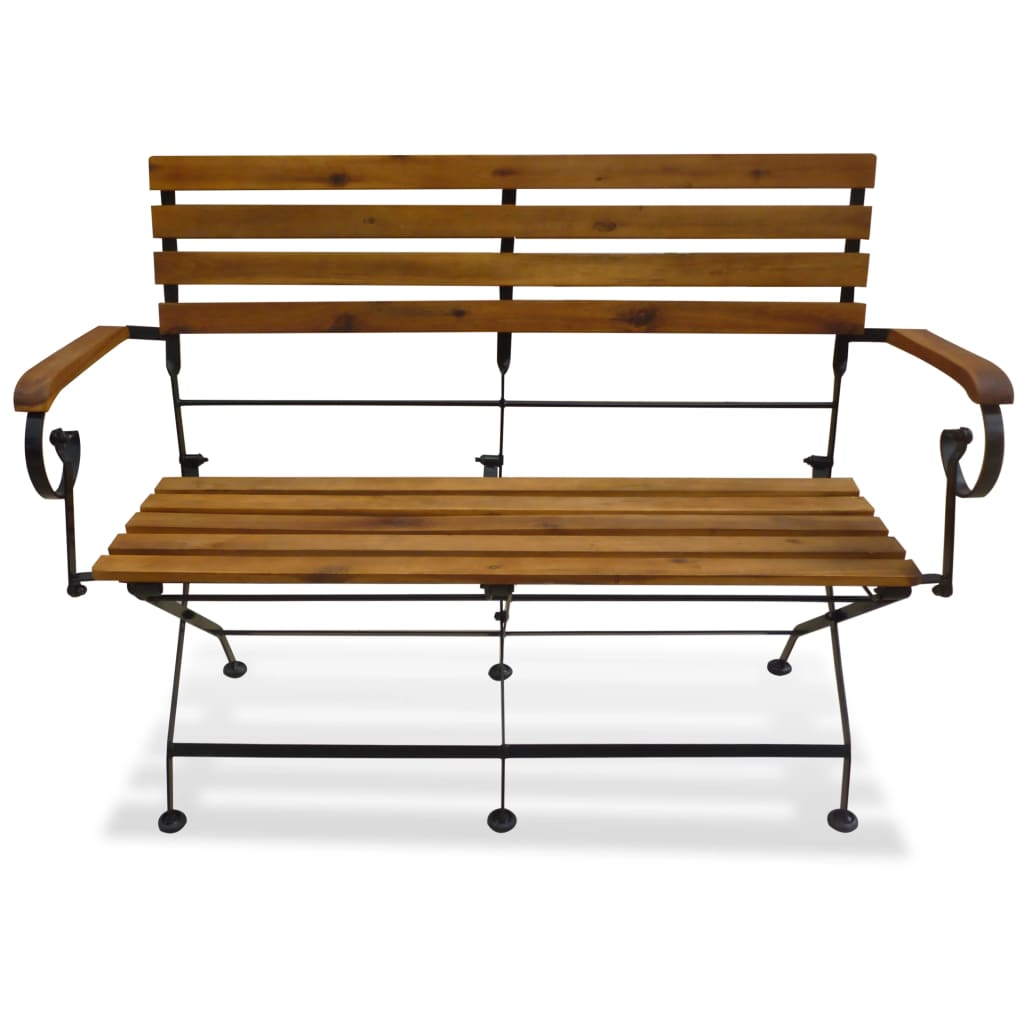 

vidaXL Tuinbank inklapbaar 112 cm massief acaciahout