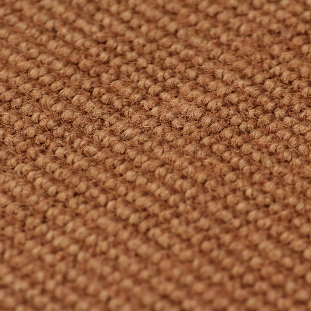 vidaXL Teppich Jute mit Latexrücken 120 x 180 cm Braun