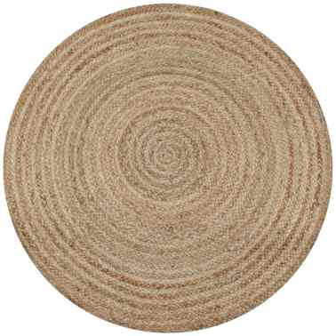Vidaxl Teppich Jute Geflochten 120 Cm Rund Vidaxl De