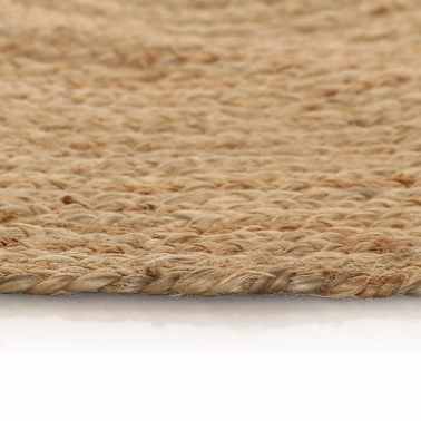 Vidaxl Teppich Jute Geflochten 120 Cm Rund Vidaxl De