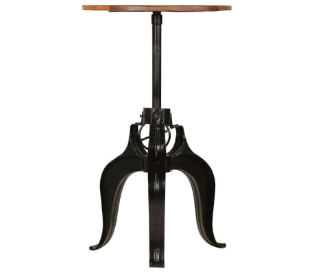 vidaXL Barový stůl masivní recyklované dřevo 60 x (76–110) cm