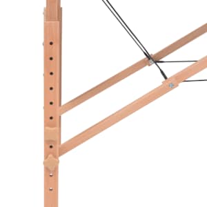 Skládací masážní stůl 3 zóny tloušťka 10 cm černý - obrázek 7