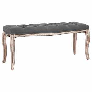 vidaXL pink, linane, toekas puit, 110 x 38 x 48 cm, tumehall