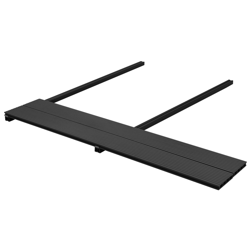 vidaXL Terrasplanken HKC met accessoires 20 m² 4 m antraciet afbeelding