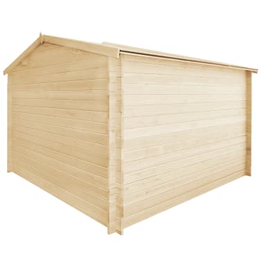 vidaXL 28 mm 3.1x3 m Garden House Shed Log Timber Cabin 