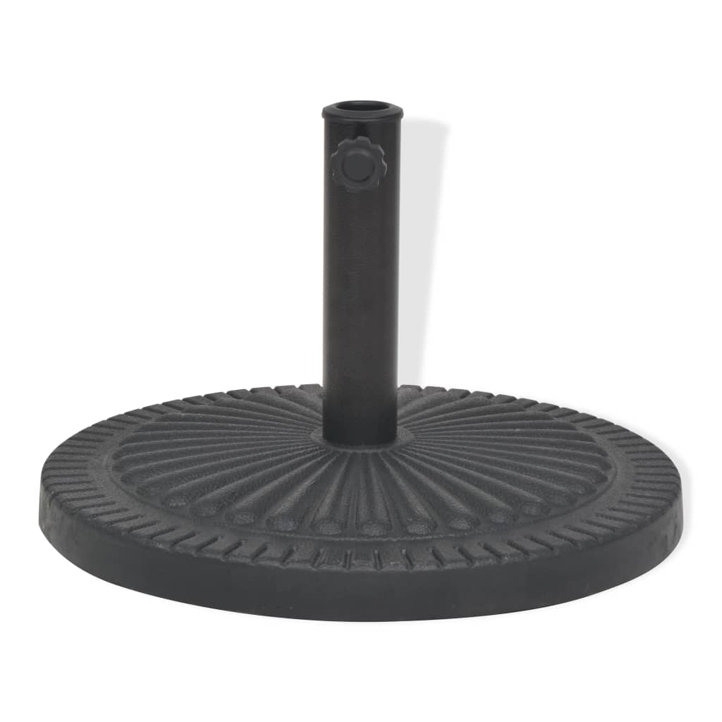 Kör alakú, fekete gyanta napernyő talp 14 kg 