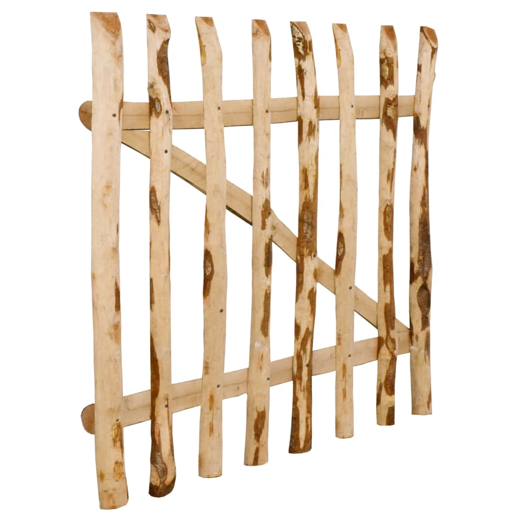 vidaXL Poort enkel 100x90 cm hazelaarhout afbeelding