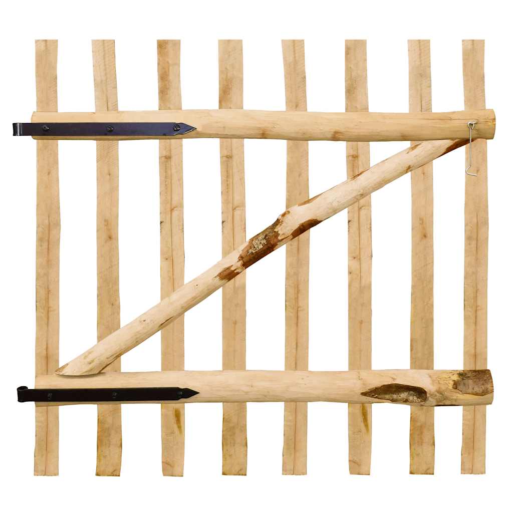 vidaXL Jednokřídlá zahradní branka lískové dřevo 100 x 100 cm
