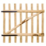 vidaXL Poartă de gard din lemn de alun 100 x 100 cm