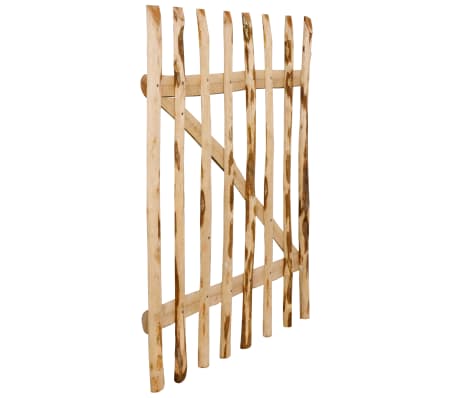 vidaXL Poartă de gard simplă, lemn de alun 100x150 cm