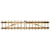 vidaXL Dubbele tuinpoort hazelaarhout 300x60 cm