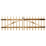 vidaXL Dubbele tuinpoort hazelaarhout 300x100 cm