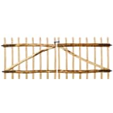 vidaXL Dubbele tuinpoort hazelaarhout 300x120 cm