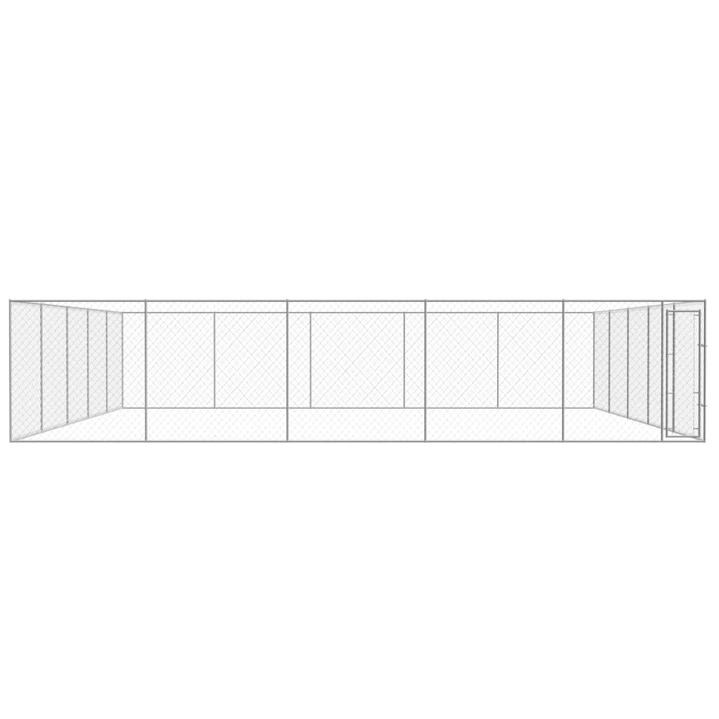 

vidaXL Hondenkennel voor buiten 10x10x2 m gegalvaniseerd staal