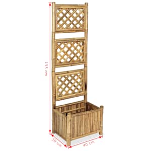 Vyvýšený záhon s treláží bambus 40 cm - obrázek 6