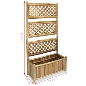 Vyvýšený záhon s treláží bambus 70 cm - obrázek 7