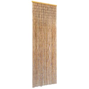 Dveřní závěs proti hmyzu, bambus, 56x185 cm - obrázek 2