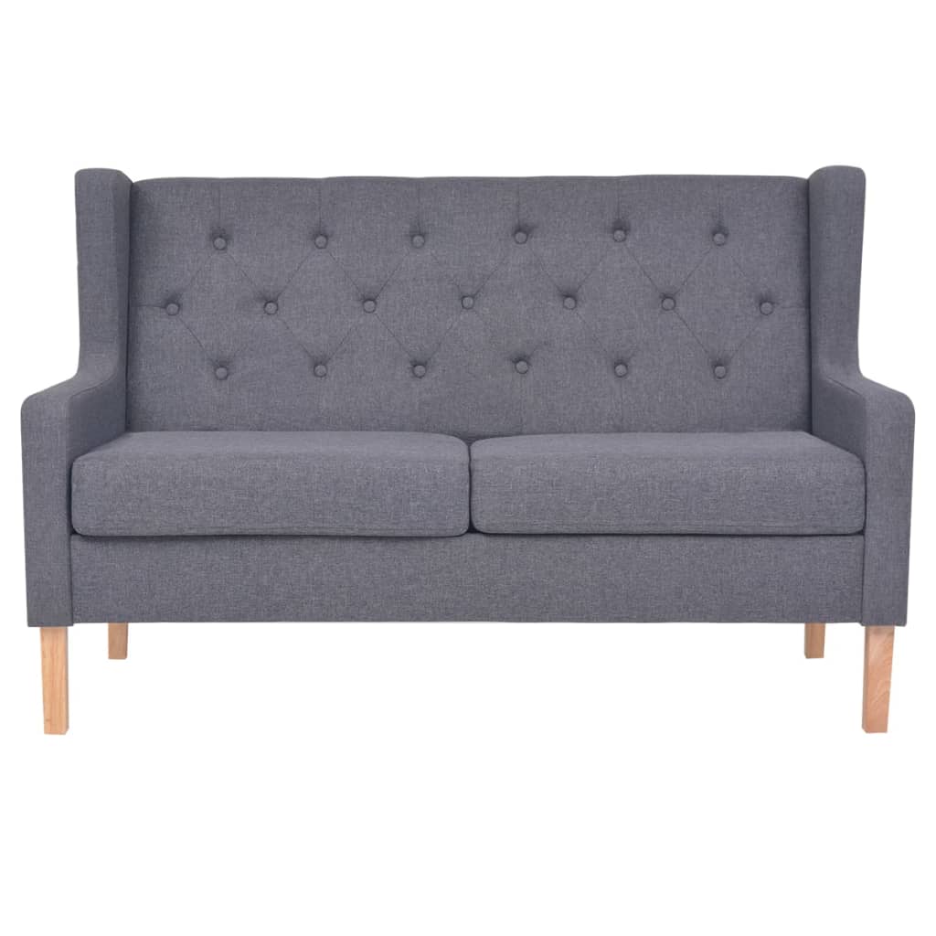 2-Sitzer-Sofa Stoff Grau