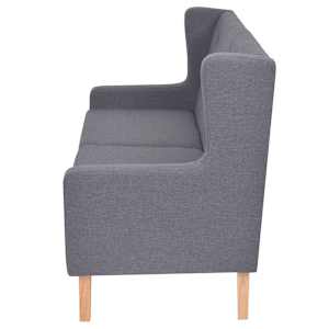 Dvoumístná sedačka textilní čalounění šedá - obrázek 3